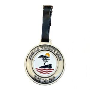 Pebble Beach US Women's Open 2023 Pewter Bag Tag